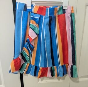Colorful Striped Women's Skirt